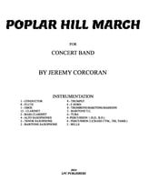 Poplar Hill March Concert Band sheet music cover